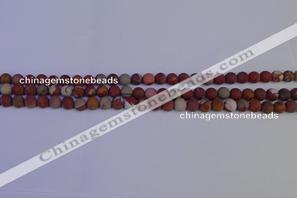 CNJ300 15.5 inches 4mm round matte noreena jasper beads wholesale