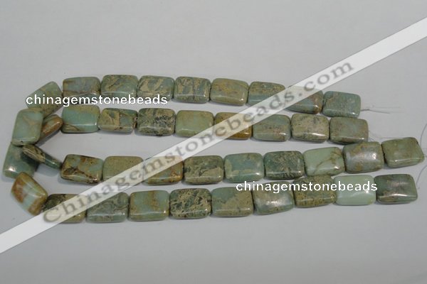 CNS256 15.5 inches 15*20mm rectangle natural serpentine jasper beads