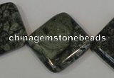 CNS433 15.5 inches 25*25mm diamond natural serpentine jasper beads
