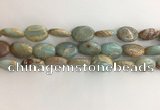 CNS725 15.5 inches 12*16mm oval serpentine jasper beads wholesale