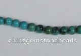 CNT01 16 inches 5mm round natural turquoise beads wholesale