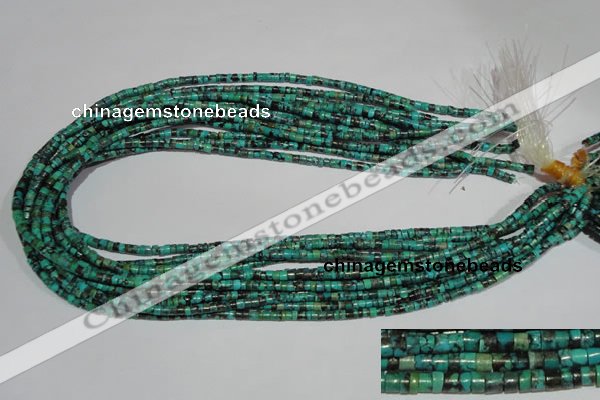 CNT217 15.5 inches 2.5*3mm heishi natural turquoise beads wholesale
