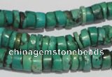 CNT221 15.5 inches 3*8mm – 5*10mm heishi natural turquoise beads