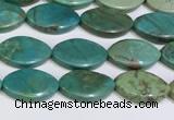 CNT508 15.5 inches  11*18mm - 12*20mm oval turquoise gemstone beads