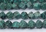 CNT553 15.5 inches 4mm cube turquoise gemstone beads
