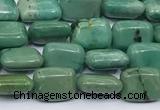 CNT557 15.5 inches 6*8mm rectangle turquoise gemstone beads