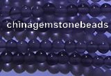 COB700 15.5 inches 4mm round ice black obsidian beads wholesale