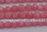 COP1221 15.5 inches 6mm faceted nuggets Chinese pink opal beads