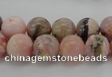COP1254 15.5 inches 12mm round natural pink opal gemstone beads