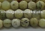 COP1471 15.5 inches 6mm faceted round African opal gemstone beads