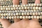 COP1560 15.5 inches 4mm round matte African opal beads