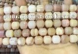 COP1775 15.5 inches 10*12mm tube pink opal gemstone beads