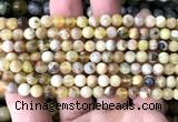 COP1906 15 inches 6mm round yellow opal gemstone beads wholesale