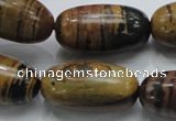 COP209 15.5 inches 15*30mm rice natural brown opal gemstone beads