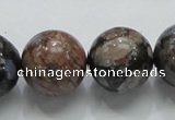 COP250 15.5 inches 20mm round natural grey opal gemstone beads