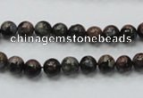 COP282 15.5 inches 6mm round natural grey opal gemstone beads