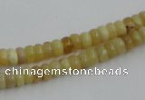 COP370 15.5 inches 4*6mm rondelle yellow opal gemstone beads