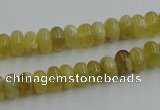 COP371 15.5 inches 5*8mm rondelle yellow opal gemstone beads