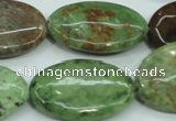 COP680 15.5 inches 20*30mm oval green opal gemstone beads