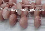 COP75 15.5 inches 13*13mm triangle natural pink opal gemstone beads