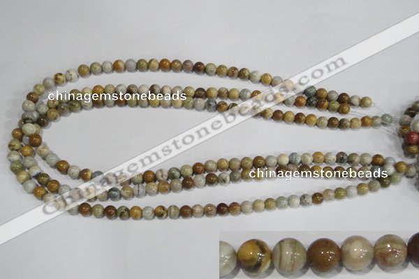 COS161 15.5 inches 6mm round ocean stone beads wholesale