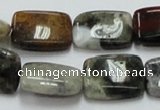 COS22 15.5 inches 15*20mm rectangle ocean stone beads wholesale