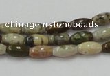 COS29 15.5 inches 6*10mm rice ocean stone beads wholesale