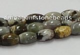 COS30 15.5 inches 8*12mm rice ocean stone beads wholesale