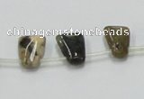 COS31 15.5 inches 10*14mm trapezoid ocean stone beads wholesale