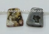 COS33 15.5 inches 18*25mm trapezoid ocean stone beads wholesale