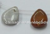 COS35 15.5 inches 18*25mm flat teardrop ocean stone beads wholesale