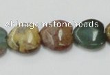 COS36 15.5 inches 16*16mm heart ocean stone beads wholesale