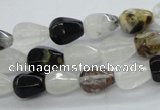 COZ10 15.5 inches 8*12mm faceted teardrop opal quartz beads wholesale