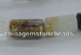 COZ12 15.5 inches 10*20mm faceted column opal quartz beads wholesale