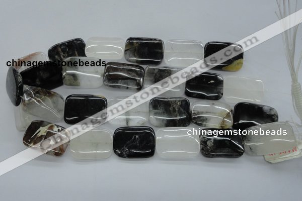 COZ26 15.5 inches 22*30mm rectangle opal quartz beads wholesale