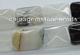 COZ30 15.5 inches 13*18mm faceted rectangle opal quartz beads wholesale