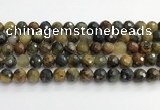 CPB1077 15.5 inches 8mm faceted round natural pietersite beads