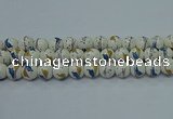 CPB595 15.5 inches 14mm round Painted porcelain beads
