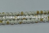 CPB802 15.5 inches 8mm round Painted porcelain beads