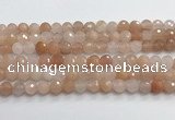 CPI216 15.5 inches 6mm faceted round pink aventurine jade beads wholesale