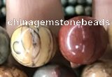 CPJ637 15.5 inches 12mm round picasso jasper beads wholesale