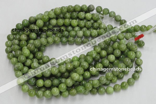 CPO04 15.5 inches 12mm round olivine gemstone beads wholesale