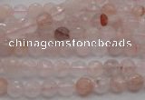 CPQ202 15.5 inches 6mm faceted round natural pink quartz beads