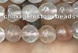CPQ311 15.5 inches 6mm faceted round pink quartz beads wholesale