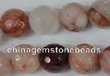 CPQ68 15.5 inches 16mm faceted round natural pink quartz beads