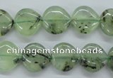 CPR230 15.5 inches 14*14mm heart natural prehnite beads wholesale