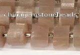 CRB1058 15.5 inches 5*8mm - 6*8mm faceted tyre moonstone beads