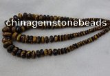 CRB1135 15.5 inches 5*8mm - 9*18mm faceted rondelle tiger eye beads