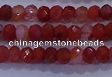 CRB1861 15.5 inches 2.5*4mm faceted rondelle south red agate beads