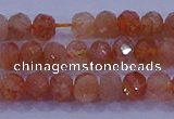 CRB1873 15.5 inches 2.5*4mm faceted rondelle sunstone beads